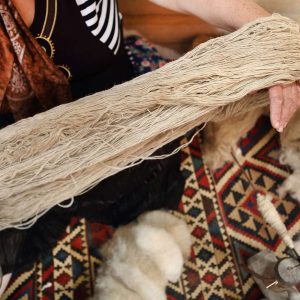 Persian Gabbeh Rug Handspun Wool 2.4 x 1.8 m